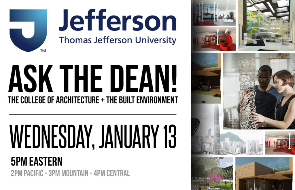 ASK the DEAN at Thomas Jefferson University!